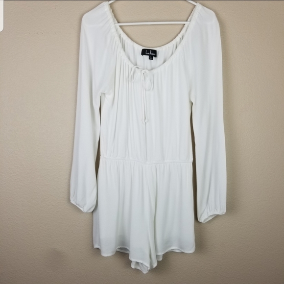 white long romper